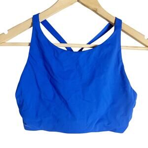 Athleta Blue Racerback Swim Sports Bra Size Small